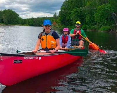 Unguided Canoe Float on Androscoggin River