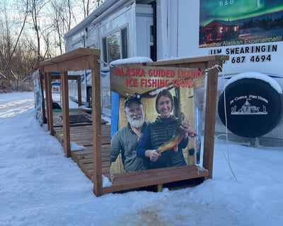 Fairbanks Ice Fishing & Aurora Chase
