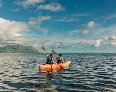 Kaneohe Bay Sandbar Kayak Rental in Kailua