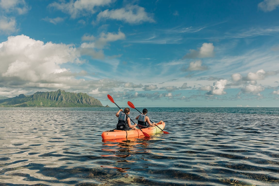 Kaneohe Bay Sandbar Kayak Rental