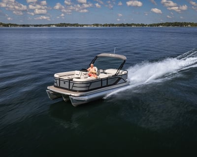 21' Co-Captain Pontoon Boat Rental
