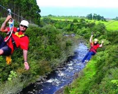 Zipline Over Umauma Falls With Waikoloa Transportation