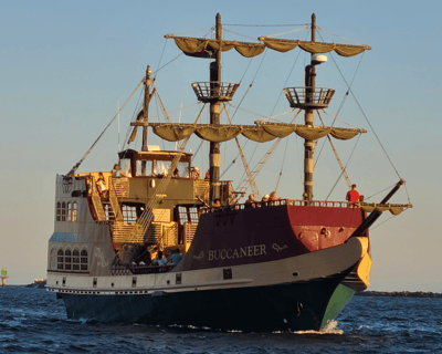 Sunset Pirate Cruise with Games and Cannon Fire