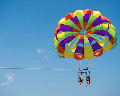 Parasail Over Currituck Sound in Duck