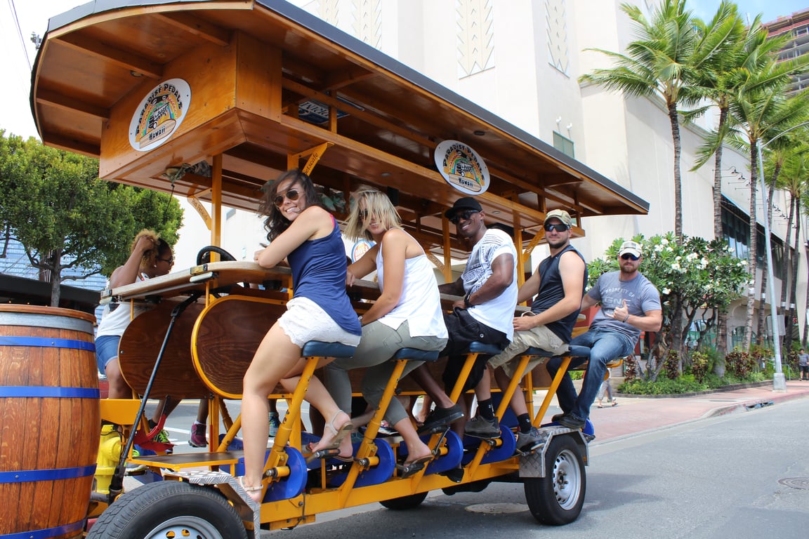 Honolulu Pedal Bar Crawl to 3 Brewpubs