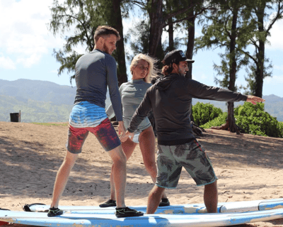 Private 2-Hour Surf Lesson for Two, North Shore Oahu
