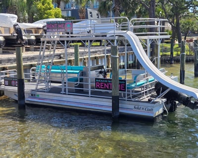 Double-Decker Pontoon Boat Rental in Fort Walton Beach