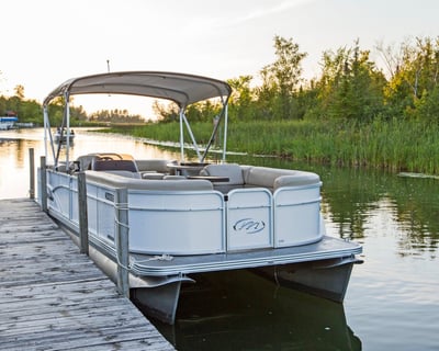 24' Pontoon Rental on Lake Leelanau