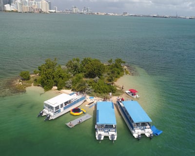 Cruise Miami at Sunset on a Private Catamaran