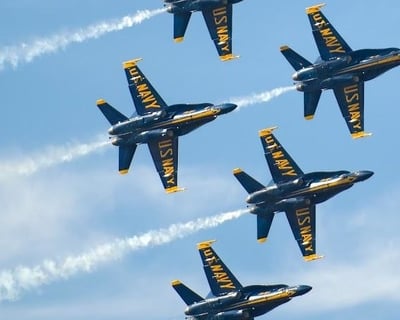 Pensacola Bay Blue Angels Practice & Dolphin Cruise
