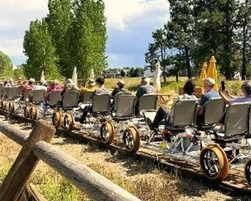 Shared Weekday Morning Railbike Ride in Erie, CO
