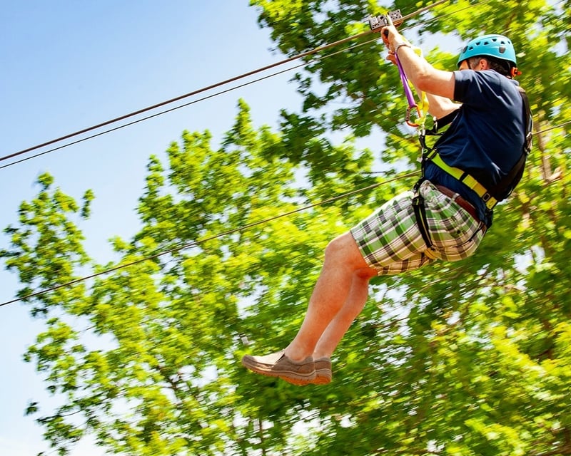 Dual 1100' Ziplines at Heritage Farm in Huntington