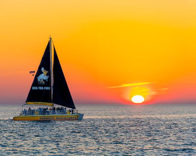 Sunset & Dolphin Catamaran Cruise In Panama City Beach
