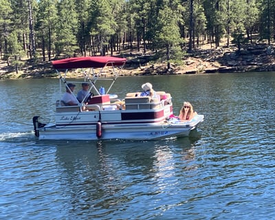 Woods Canyon Lake 14' Pontoon Rental
