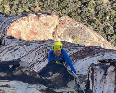 Advanced Rock Climbing Lesson in Moab