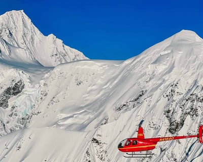 Fly Over Prince William Sound With Glacier Landing