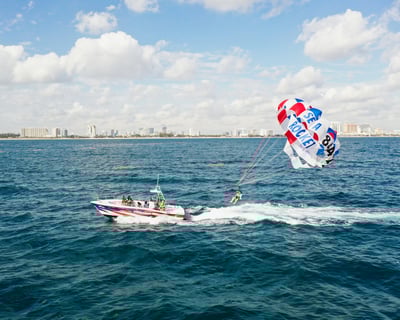 Parasailing in Fort Lauderdale with Ocean Views