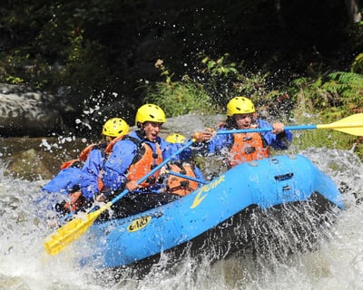Raft Class III & IV Rapids on Vermont's West River