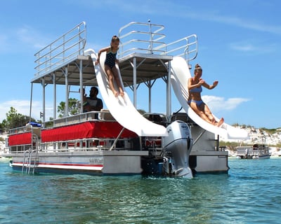 Double Decker Pontoon Boat Rental in Panama City Beach