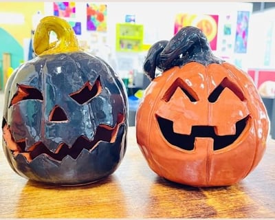 Ceramic Jack-O-Lantern Workshop in Macon