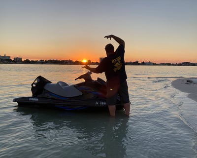 Sunset Jet Ski Tour Near Honeymoon Island