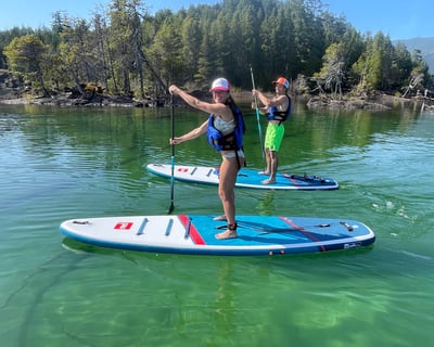 11'3 Sport Paddleboard Rental on Cowichan Lake