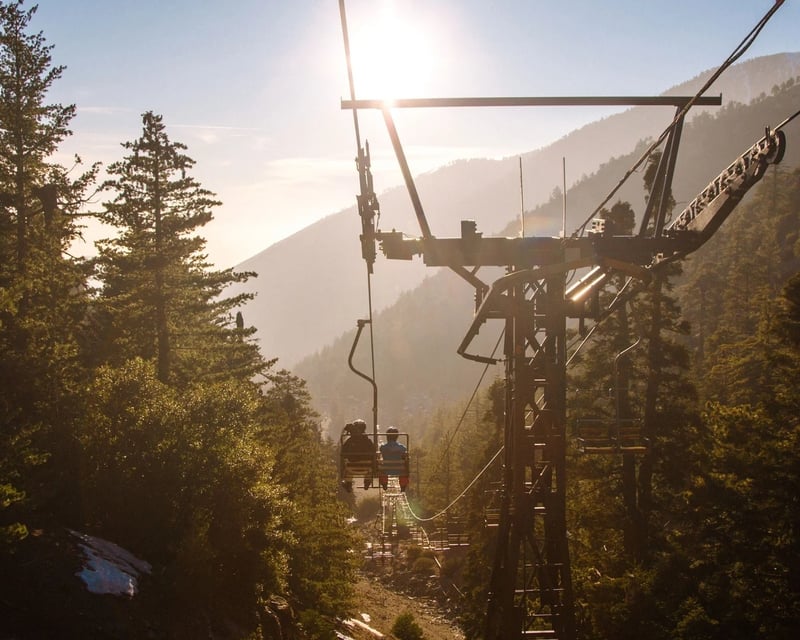 Scenic Chairlift Ride to Top of the Notch at Mt Baldy Resort
