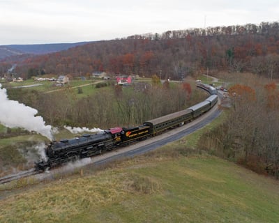 Cumberland 1-Hour Steam Train Ride