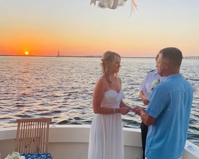 3-Hour Destin Private Yacht Wedding Charter