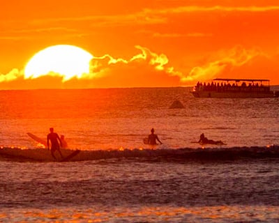See Marine Life & Sunset on Glass Bottom Boat