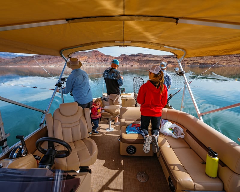 Private Pontoon Fishing Charter at Quail Creek State Park