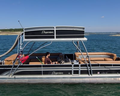 30ft Premier Sunsation Double-Decker Tritoon with Slide