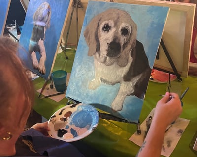 Pet Portrait Painting Class in Naples