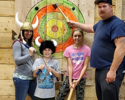 Axe Throwing Birthday Party