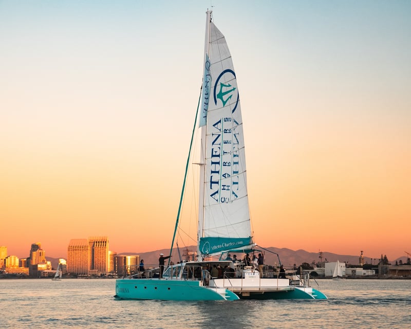 Private Catamaran Yacht Charter on San Diego Bay