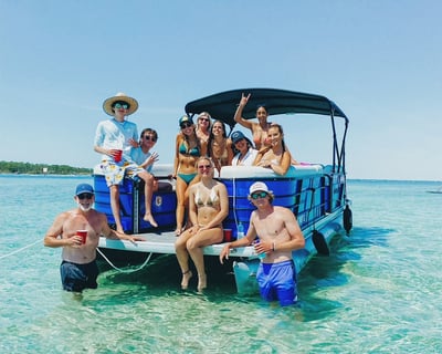 12-Person Pontoon Boat Rental from Okaloosa Island