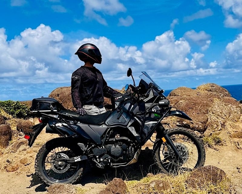 Dual Sport KLR650 Motorcycle Rental on Maui