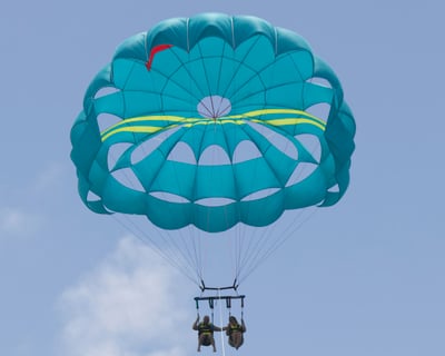 Parasailing Over Palm Beach Aruba