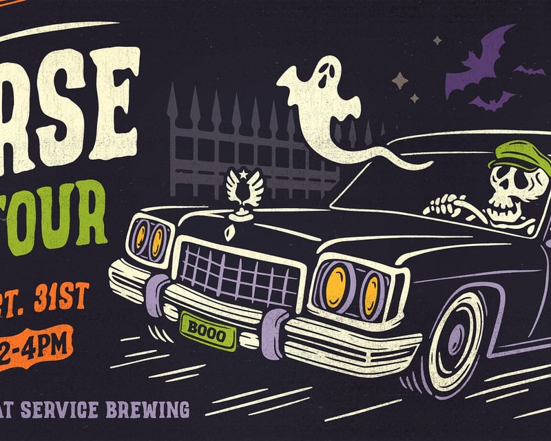 Hearse Ghost Tour from Service Brewing in Savannah