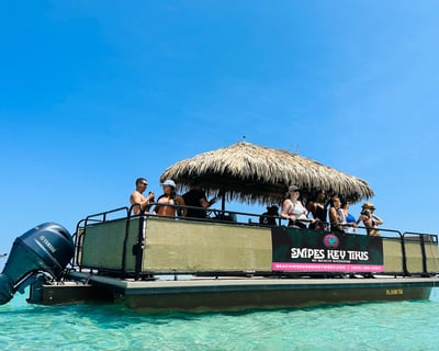 Tiki Party Pontoon Boat Rental With Slide
