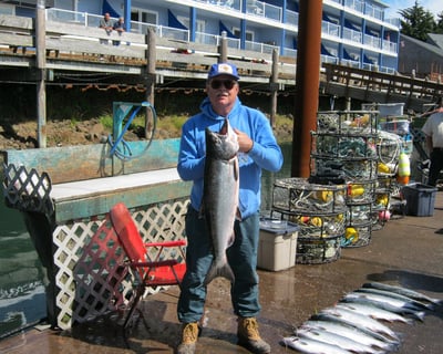 Coho Salmon & Rockfish Fishing Charter in Newport