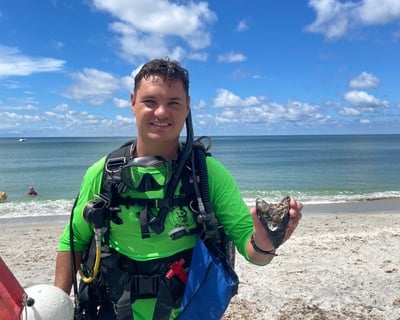 Scuba Diving for Megalodon Fossils in Nokomis