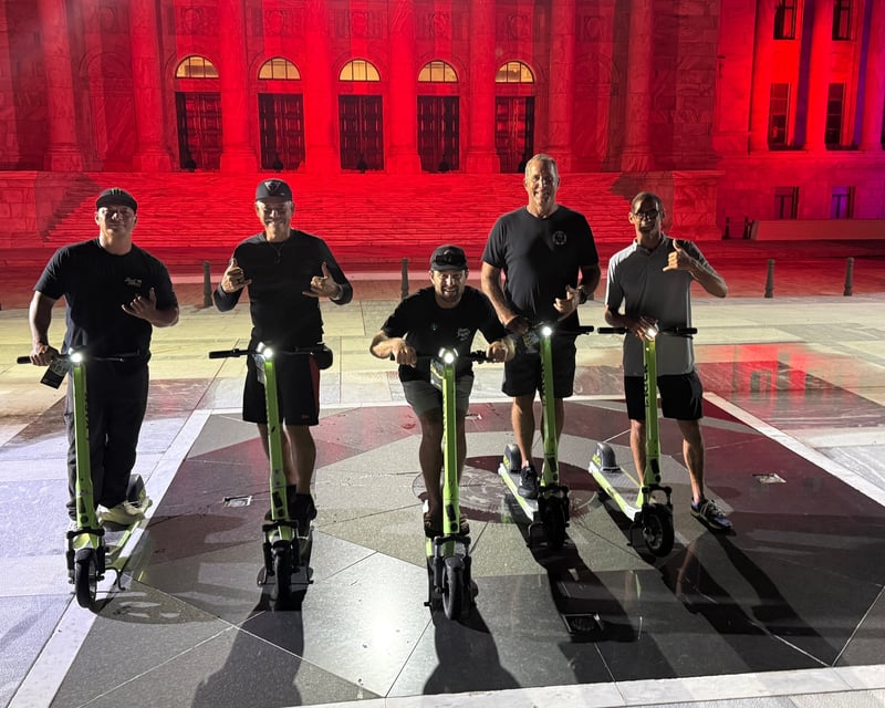 Old San Juan Night Electric Scooter Tour with Glow Lights