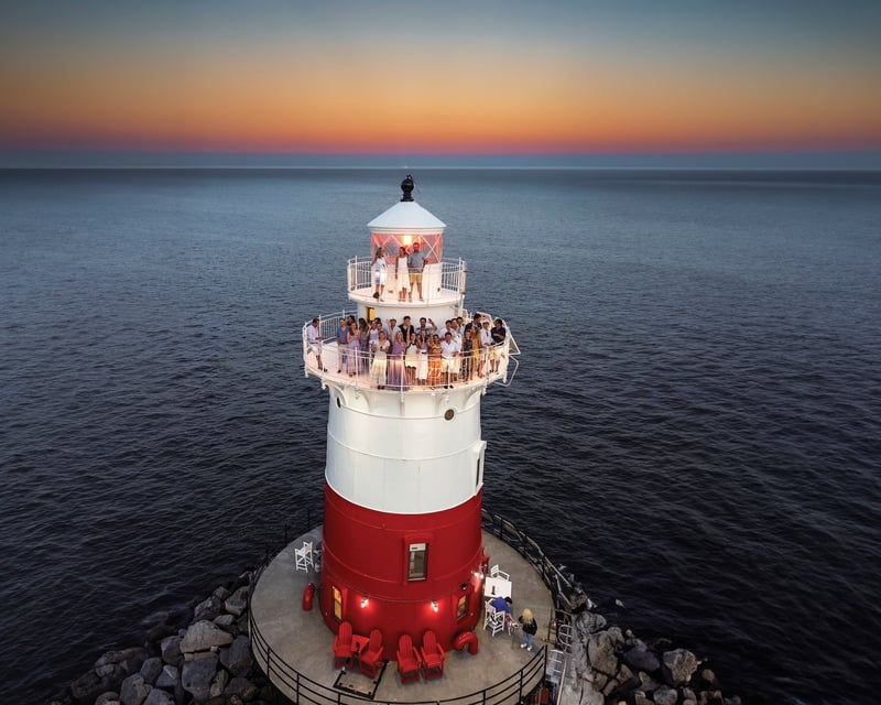 Private Event at Offshore Greens Ledge Lighthouse