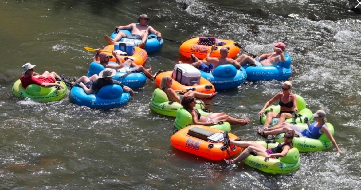French Broad River Tubing in South Asheville