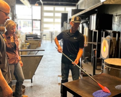 Couples' Glassblowing Class in Lexington
