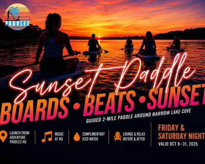 Guided Sunset Paddle on Lake Lewisville