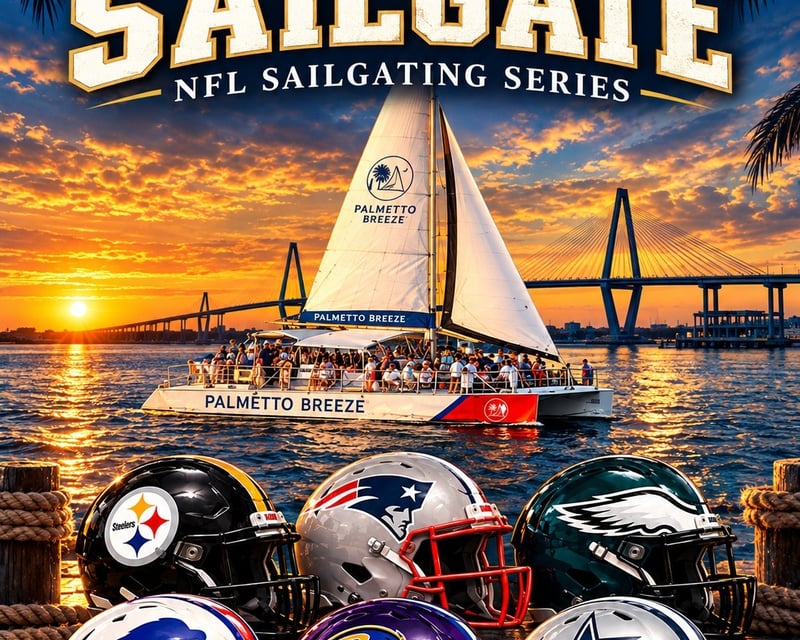 NFL Sunday Pregame Sail on Charleston Harbor