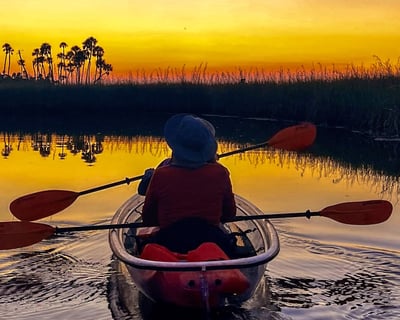 Clear Kayak Sunset Tour on Weeki Wachee River