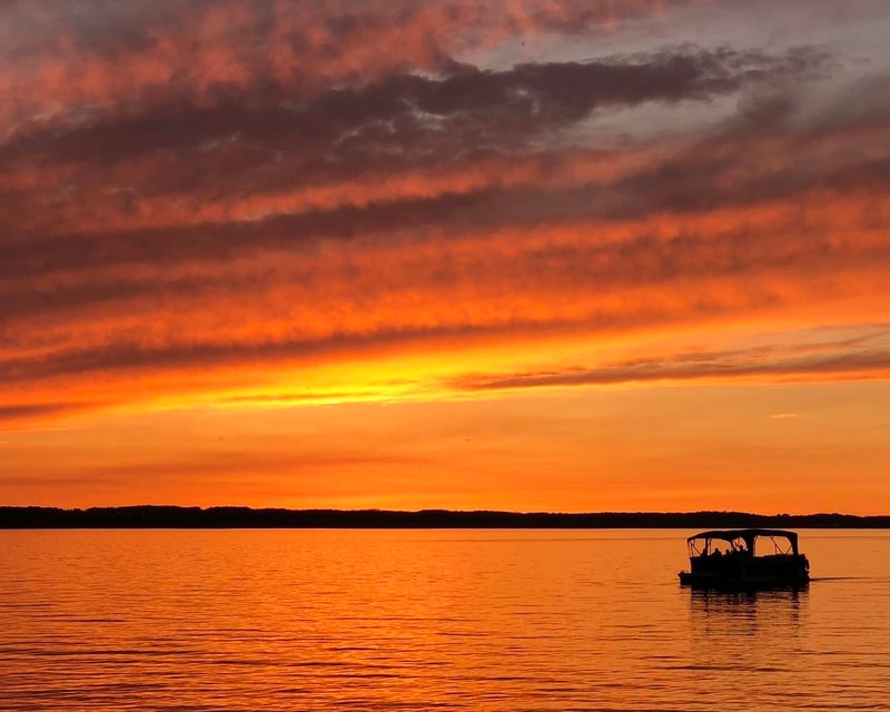 Sunset Boat Cruise on Cayuga Lake from Aurora